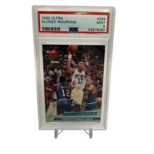 Alonzo Mourning Charlotte Hornets 1992 Ultra Rookie PSA 9 #234